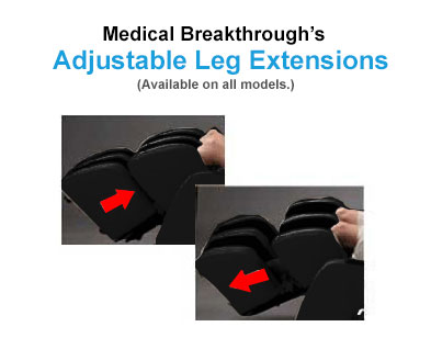Medical Breakthrough Massage Chair Adjustable Leg Extensions Medical Breakthrough Massage Chair Adjustable Leg Extensions